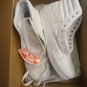 Vans White High-Top Sneakers